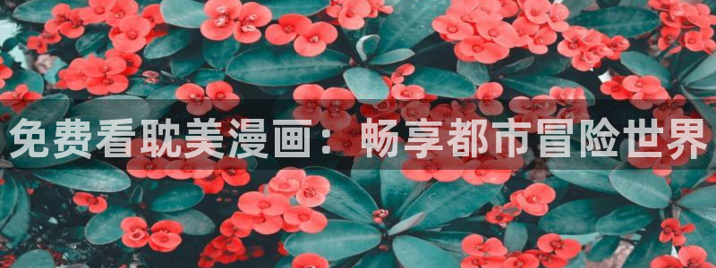 纯肉腐漫：免费看耽美漫画：畅享都市冒险世界